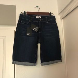 Paige Jax Knee Shorts NWT